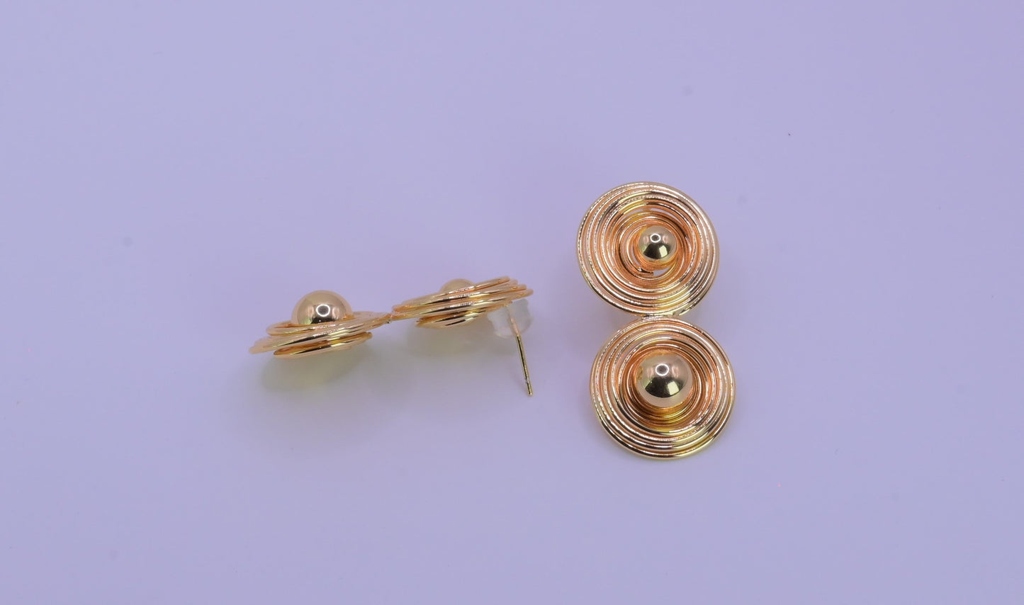 Ring Disk Shaped Earrings