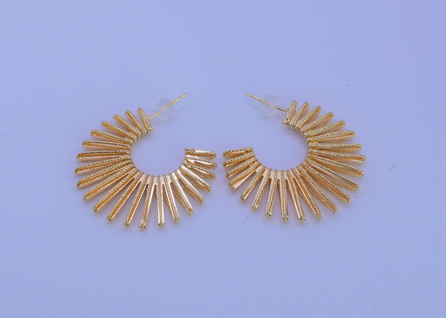 Shiny Gold Sunshine Earrings
